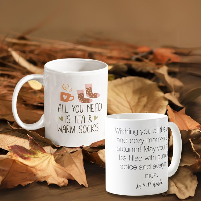 All you need is Autumn with a custom message Coffee Mug (All you need is Autumn with a custom message Coffee Mug)