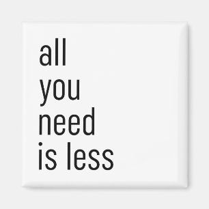 All you need is less magnet