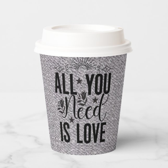 All You Need is Love-20230 Paper Cups (Front)