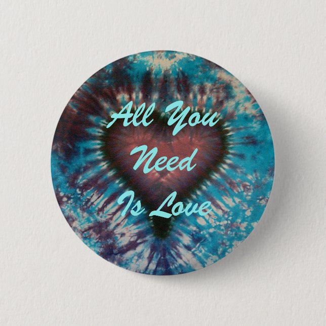 All You Need Is Love 6 Cm Round Badge (Front)