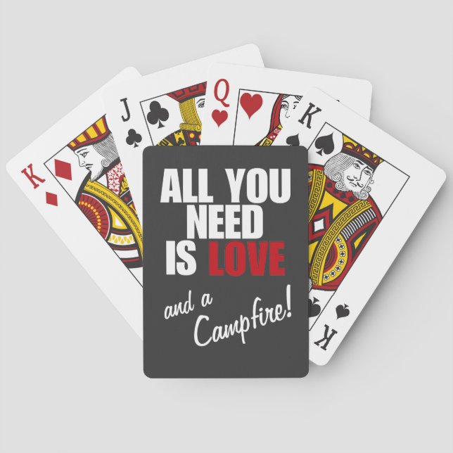 All You Need Is Love and A Campfire! Playing Cards (Back)