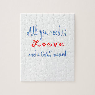 All you need is love and a cat named... jigsaw puzzle