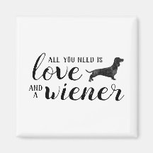 All you need is love and a Dachshund magnet