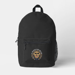 All You Need Is Love And A Dog_1 Printed Backpack