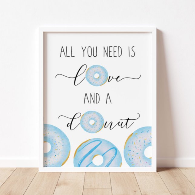 All you need is love and a doughnut baby sprinkle poster (Creator Uploaded)