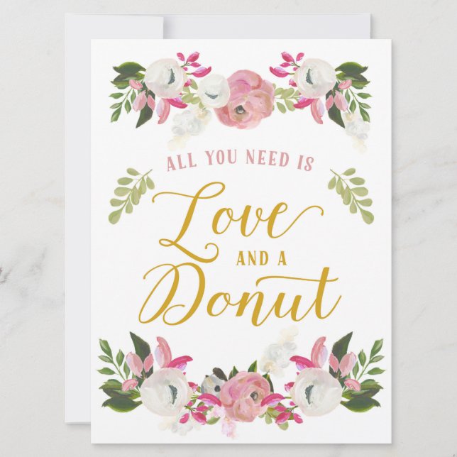 All you need is love and a doughnut sign (Front)