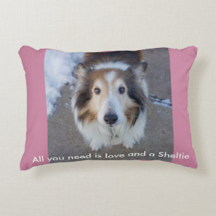 All you need is love and a Sheltie Decorative Cushion
