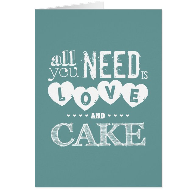 All You Need is Love and Cake (Front)