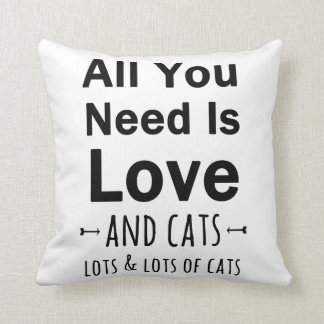 All You Need is Love ... and cats.  Lots of Cats. Cushion