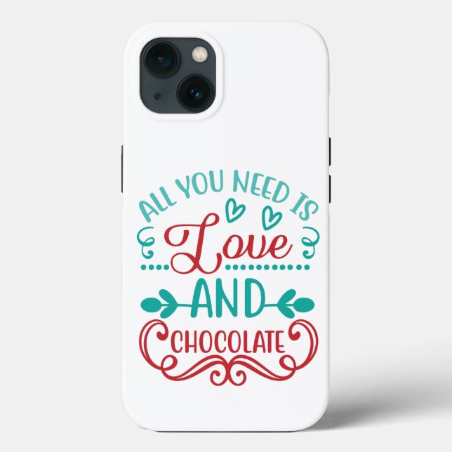 All You Need is Love and Chocolate Case-Mate iPhone Case (Back)