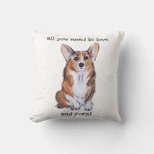 All you need is love and corgi cushion