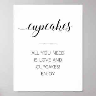 All You Need Is Love And Cupcakes - Alejandra Poster