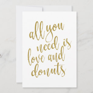 All you need is love and doughnuts affordable sign