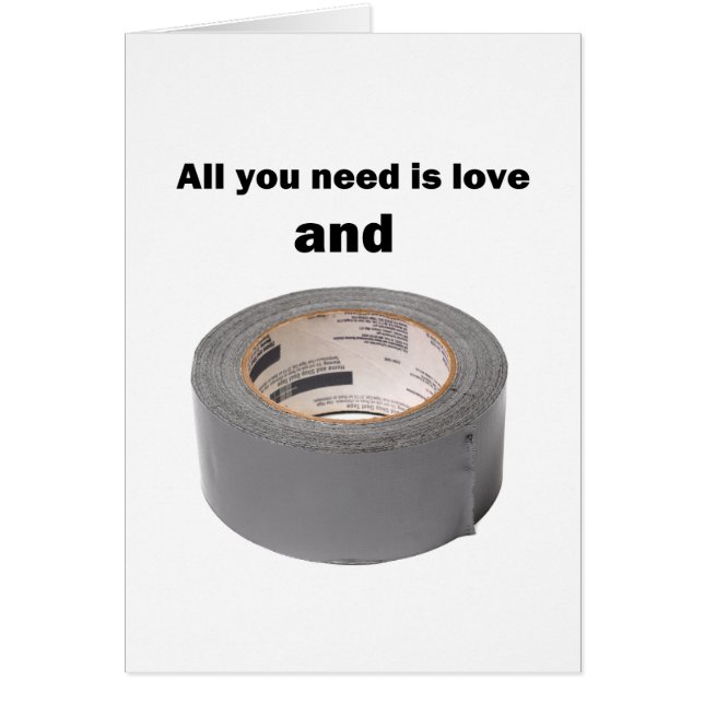 All you need is love and duct tape (Front)