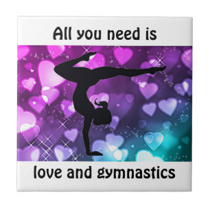 All You Need Is Love and Gymnastics Ceramic Tile