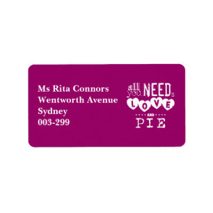 All You Need is Love and Pie Label