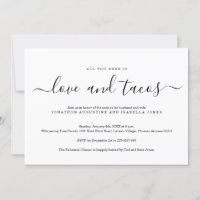 All You Need is Love and Tacos Rehearsal Dinner