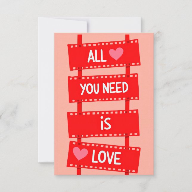 All you need is Love Card (Front)