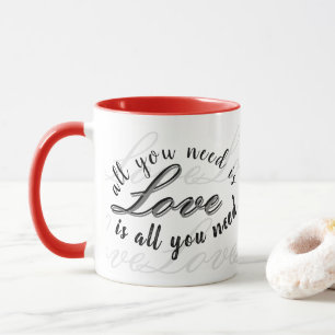 'All You Need Is Love' Charming Heartfelt Gift  Mug