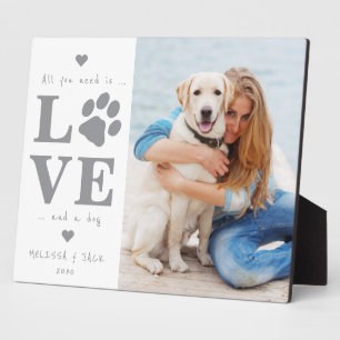 All You Need Is Love Custom Photo Dog Plaque