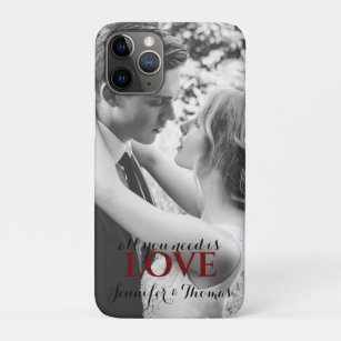 All you need is Love Cute Couple Wedding Photo  Case-Mate iPhone Case
