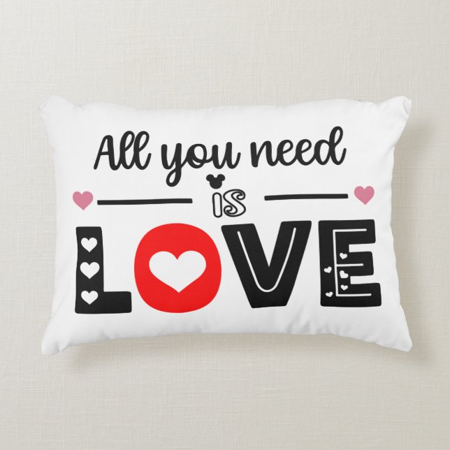 All You Need Is Love Decorative Cushion (Front)