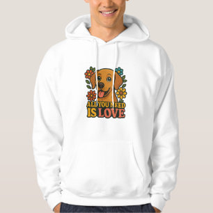 All You Need Is Love Dog Hoodie