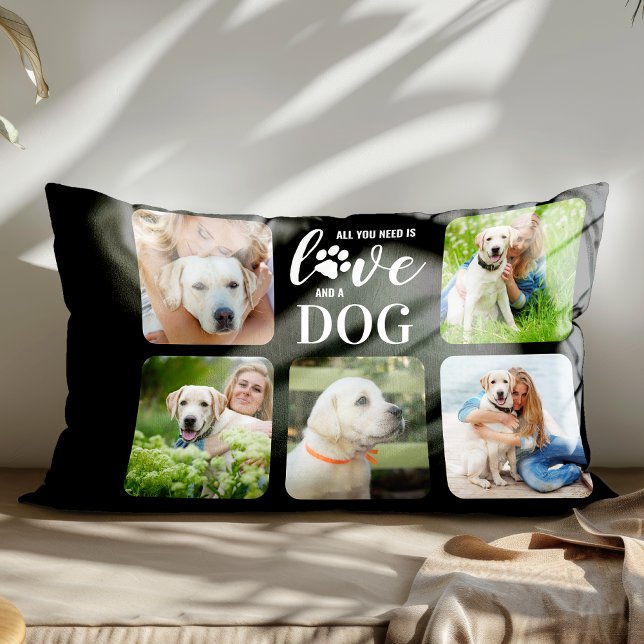 All You Need Is Love Dog Personalised 5 Pet Photo  Pillowcase (Creator Uploaded)