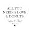 ALL YOU NEED IS LOVE DONUTS Heart Wedding Favour