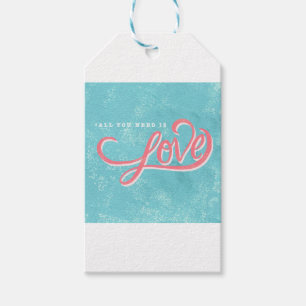 All you need is love gift tags