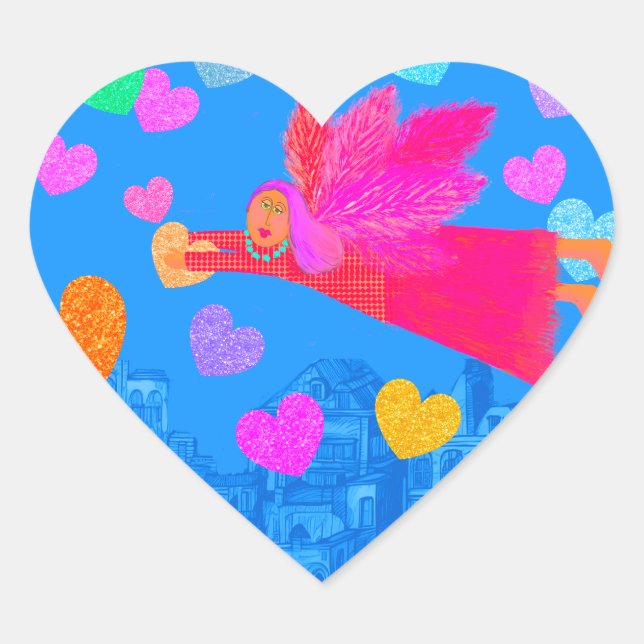 All You Need Is Love Heart Sticker (Front)