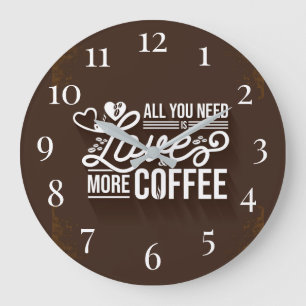 All you need is Love Large Clock