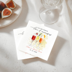 All You Need Is Love & Mimosas Bridal Shower Napkin