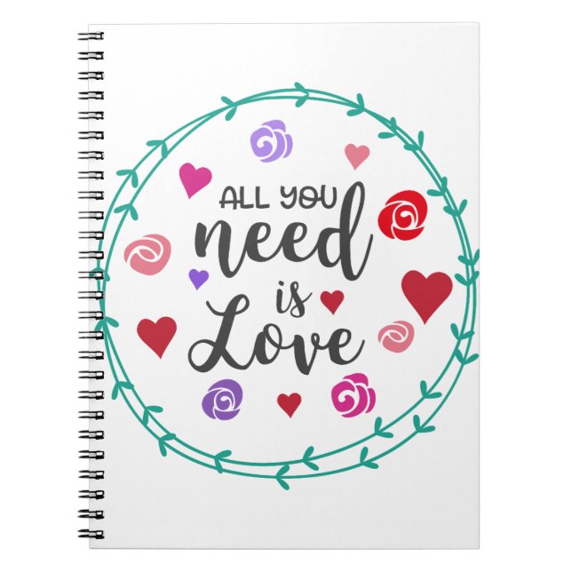 All you need is love notebook (Front)