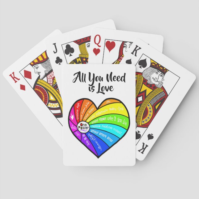 All You Need is Love Playing Cards (Back)