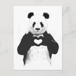 All you need is love postcard