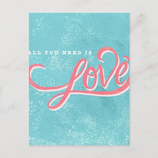 All you need is love postcard (Front)