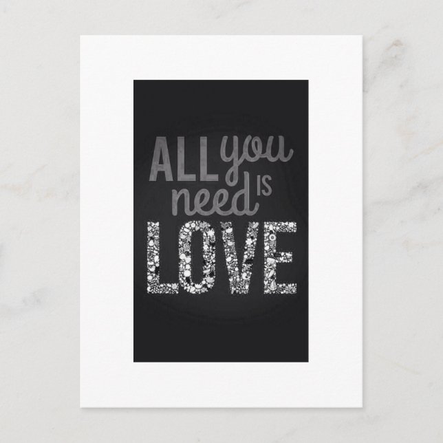 All You Need is Love... Postcard (Front)