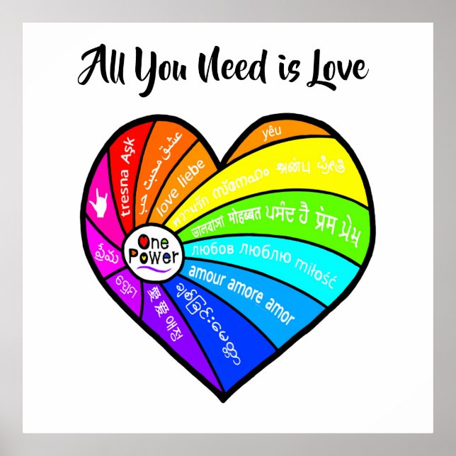 All You Need is Love Poster (Front)