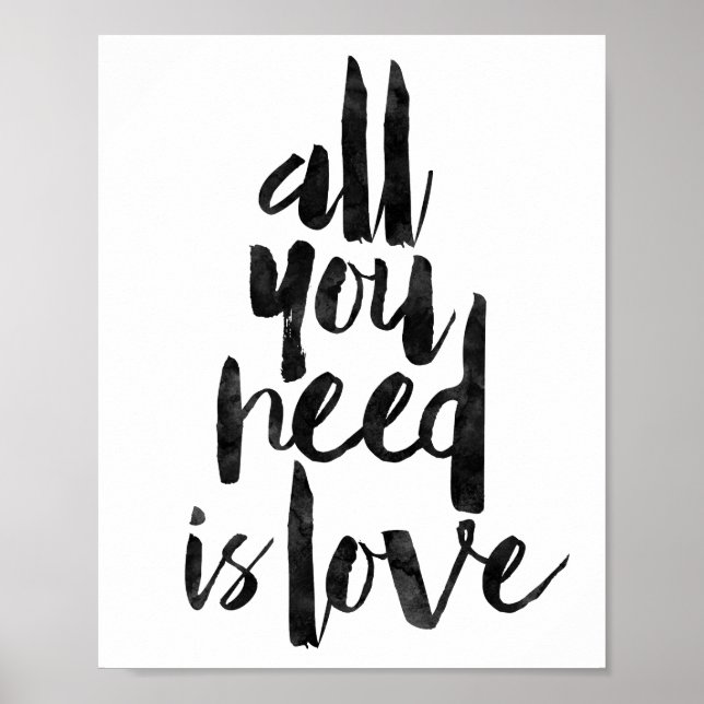 All You Need Is Love Poster (Front)