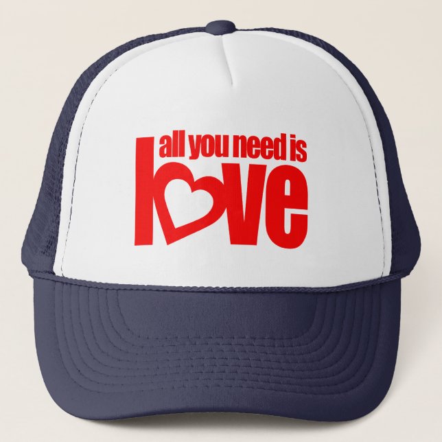 all you need is love red hat / cap (Front)
