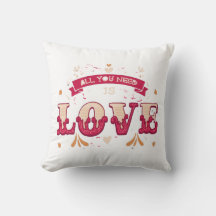All You Need Is Love Retro Floral Design