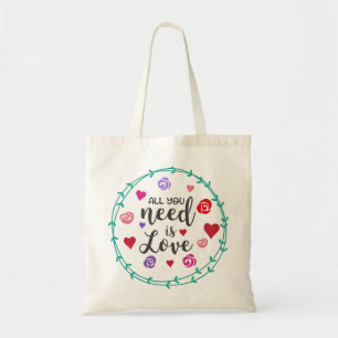 All you need is love tote bag