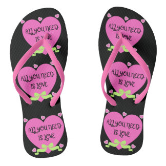All You Need Is Love Valentine Design Thongs