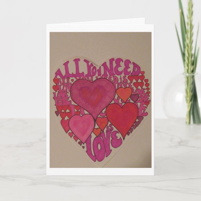 All You Need is Love Valentine! Holiday Card (Front)
