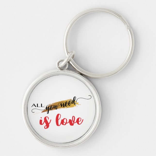 All-you-need-is-Love Valentine Key Ring (Front)