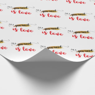 All-you-need-is-Love Valentine Wrapping Paper