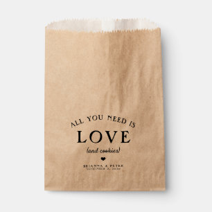 All You Need Is Love Wedding Favour Bags