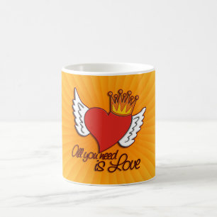 All You Need Is Love   yellow shine Coffee Mug