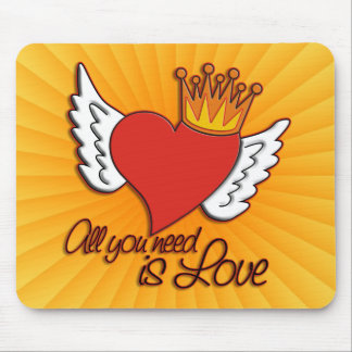 All You Need Is Love | yellow shine Mouse Pad